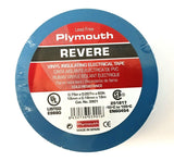 Plymouth Rubber 3901 Revere Blue 7 Mil Vinyl Electrical Tape 3/4" x 60' - Spain