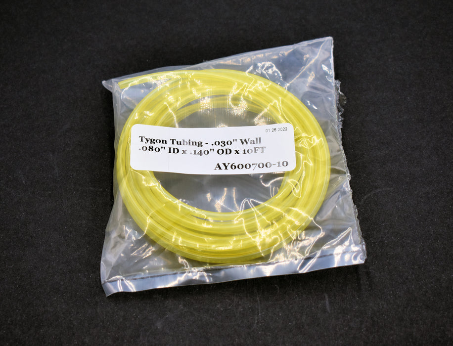 Tygon LP-1100 Yellow Fuel Line Tubing - 2/25" ID x 7/50" OD x 50ft (.030in Wall) - USA Made - 10'