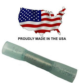 MVP 25 Blue Heat Shrink Butt Splice Primary Wire Connector Terminals - 14-16 AWG