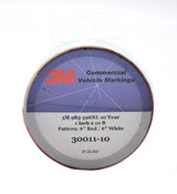 3M 30011-10 983-326NL Diamond Grade 1" x 10' Red and White Reflectve Tape
