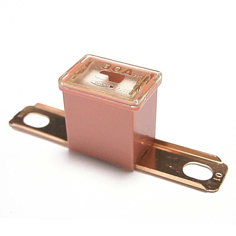 Flosser 607030 13/16" Bent Male PAL Type 30 Amp Fuse - Made in South Korea