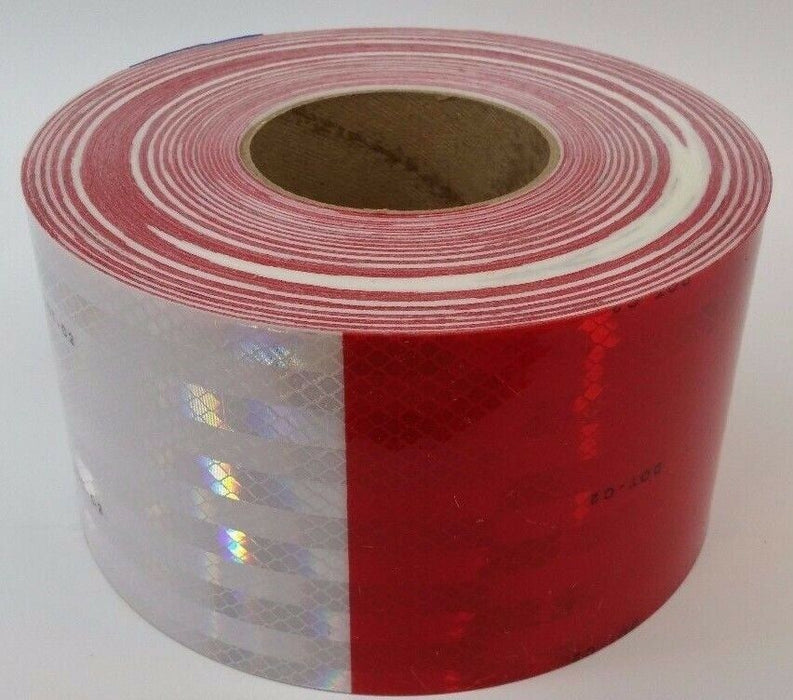 3M 67825 4" x 150' 983 Series 11" Red 7" White Conspicuity Reflective Tape