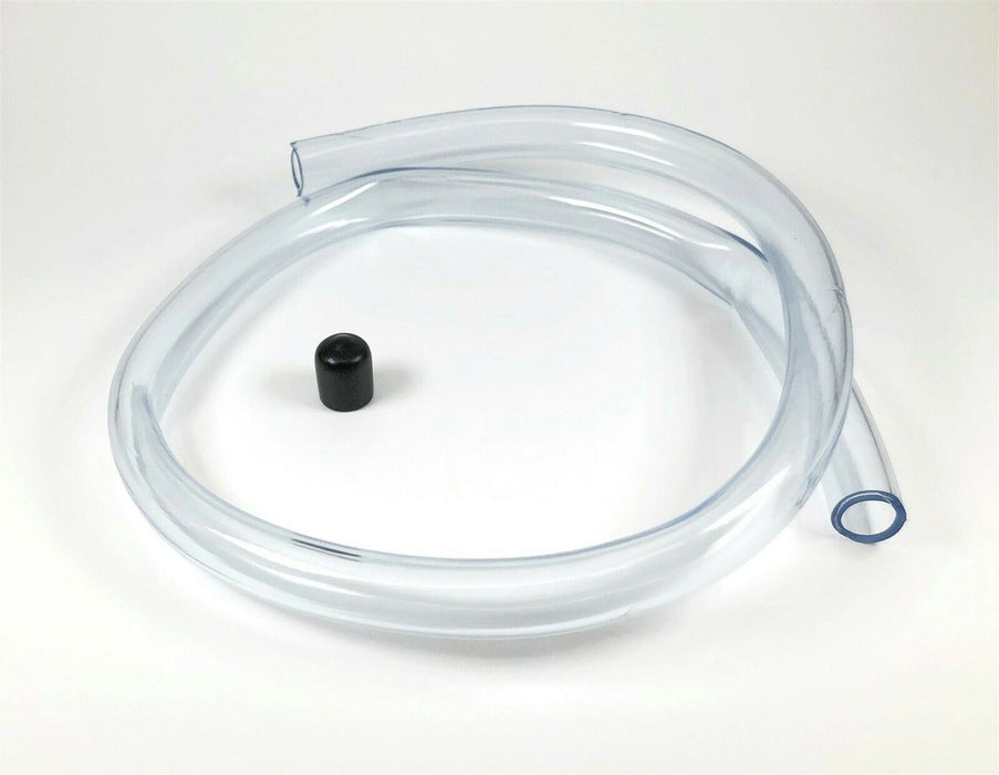 MVP HD Tube and Vinyl Cap Kit for Fumoto 3/8" Nipple Valves - 3' of 3/8" Clear PVC