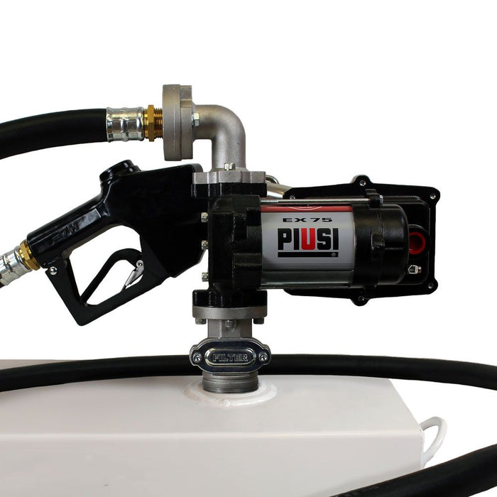 Piusi F00378510 12V UL EX75 Gasoline Pump Drum + Auto Nozzle