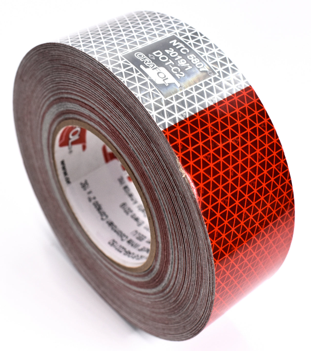 Orafol V92-66 2" x 150' Roll Red and Silver DOT-C2 Conspicuity Tape - USA